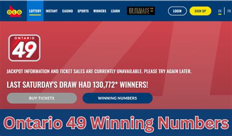 Latest Ontario 49 winning numbers from Lotto Lore.